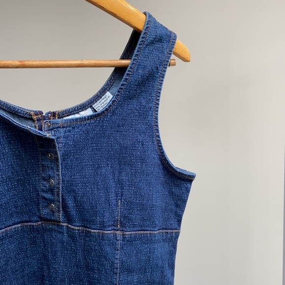 Y2K Fitted Demin Jean Dress - Picture 3 of 7